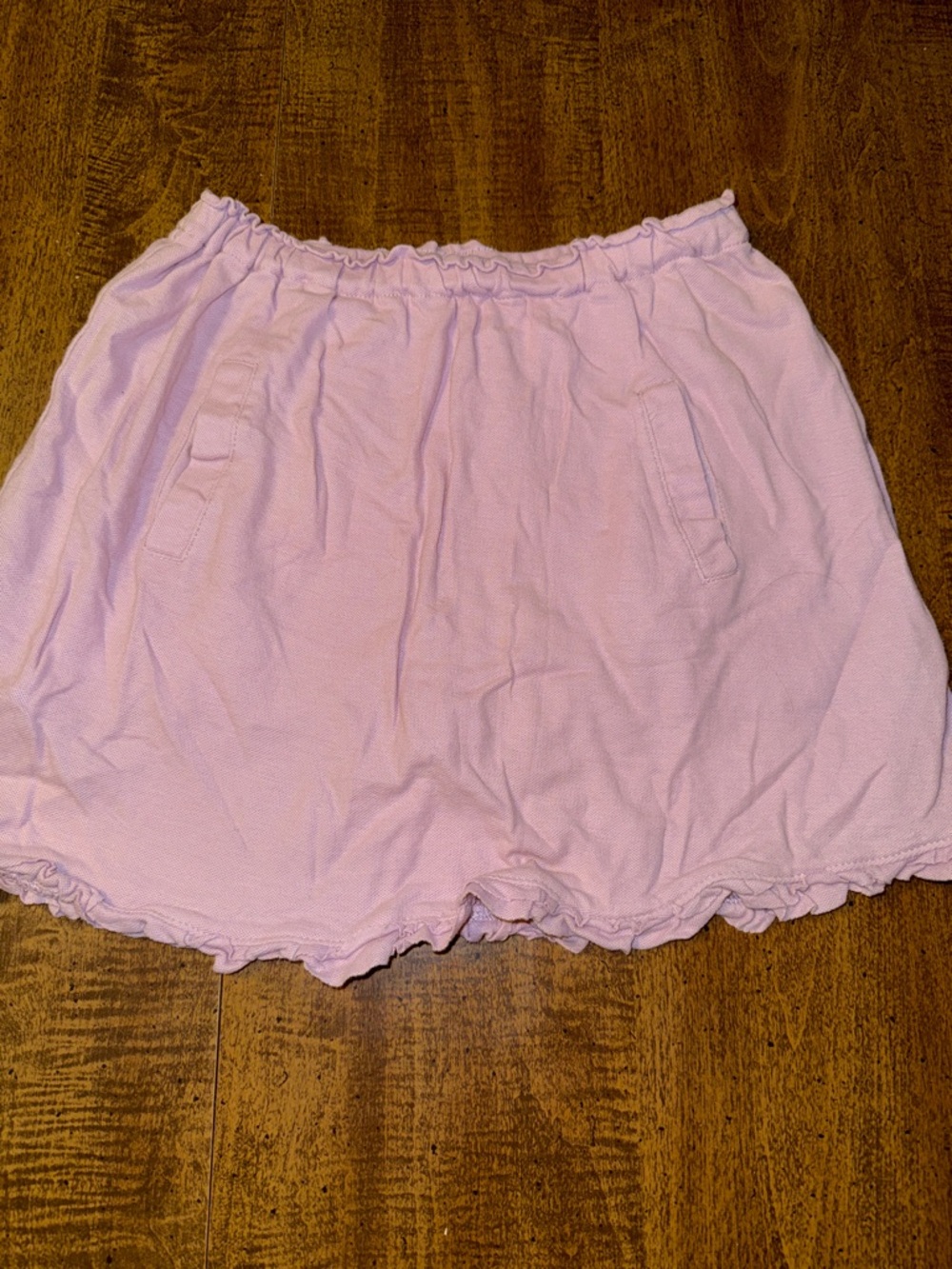 Crewcuts Pale Pink Ruffled Elastic Waist Skort